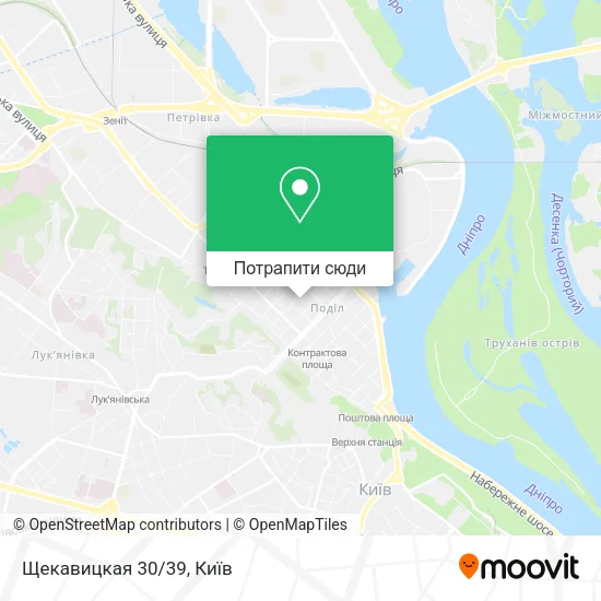 Карта Щекавицкая 30/39