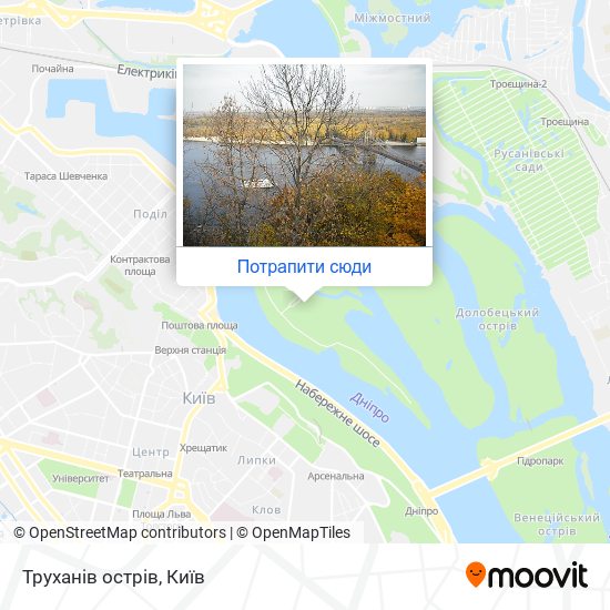 Карта Труханів острів