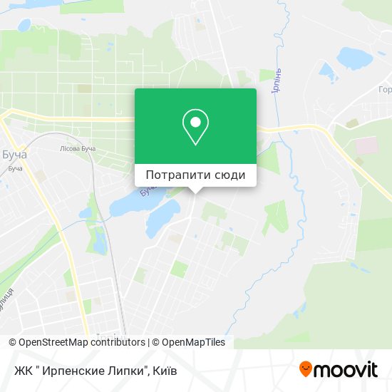 Карта ЖК " Ирпенские Липки"