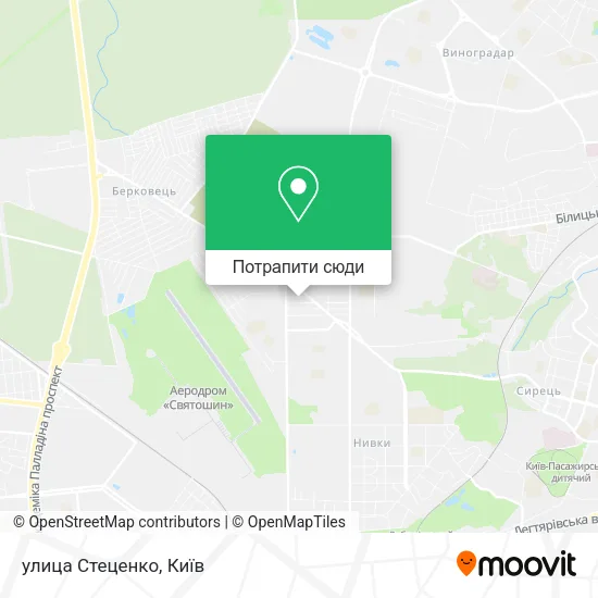 Карта улица Стеценко
