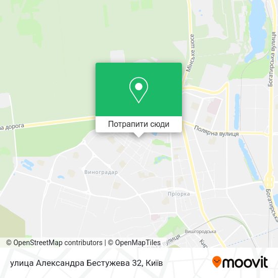 Карта улица Александра Бестужева 32