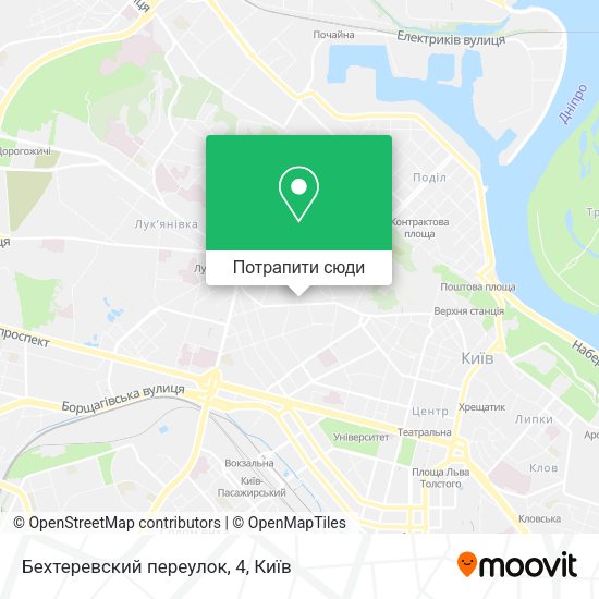 Карта Бехтеревский переулок, 4