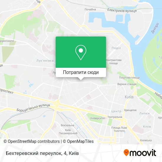 Карта Бехтеревский переулок, 4