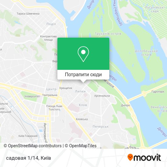 Карта садовая 1/14