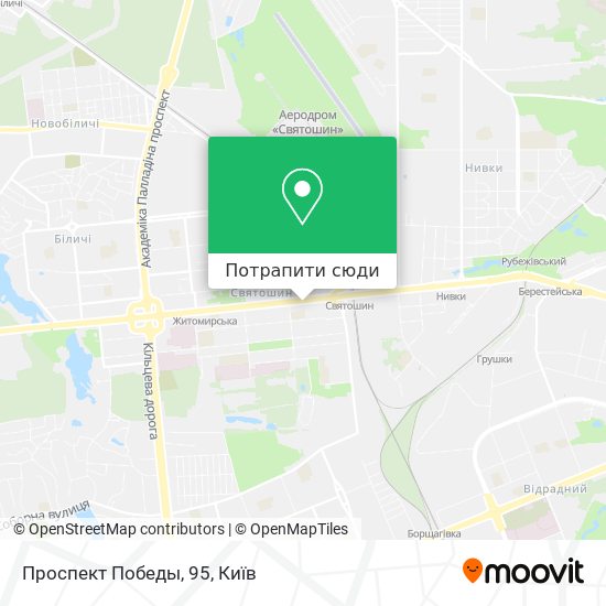 Карта Проспект Победы, 95