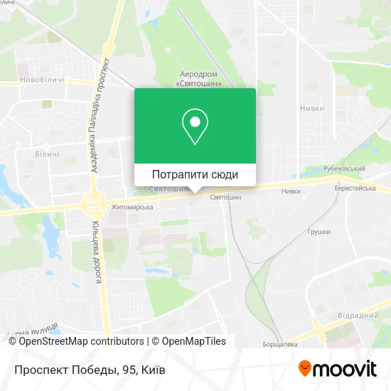 Карта Проспект Победы, 95