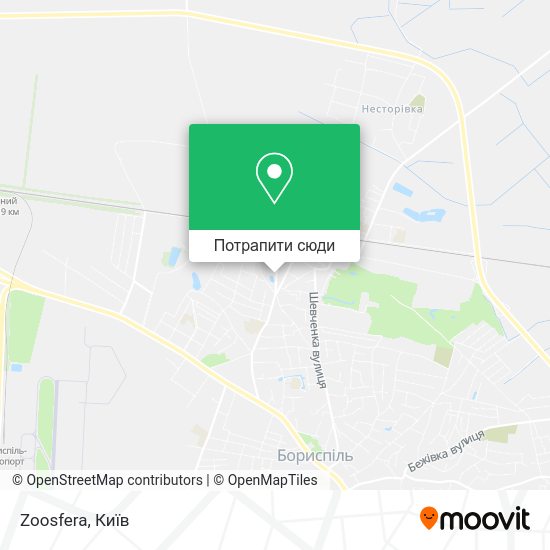 Карта Zoosfera