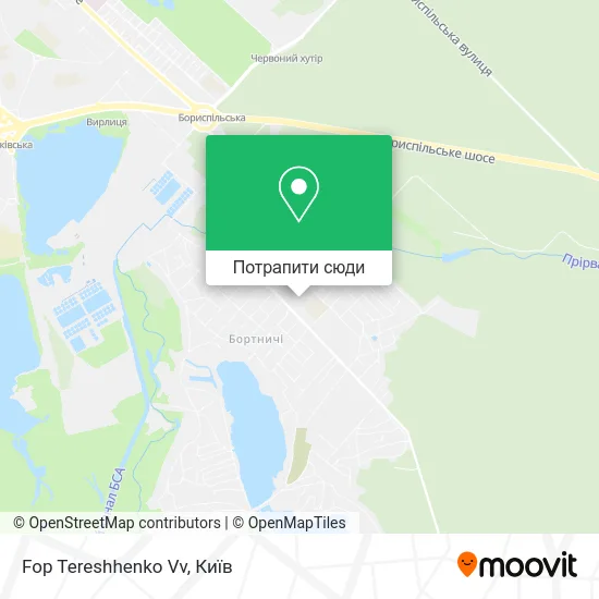 Карта Fop Tereshhenko Vv