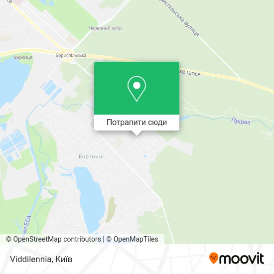 Карта Viddilennia