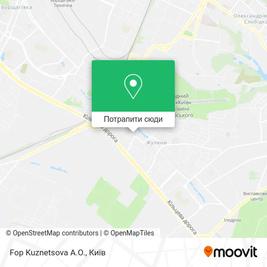 Карта Fop Kuznetsova A.O.