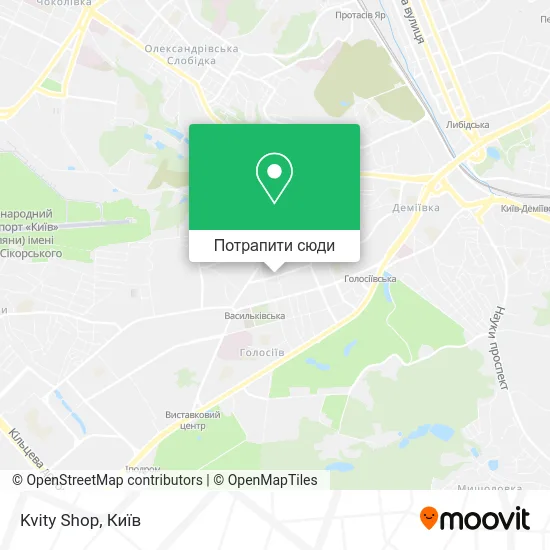 Карта Kvity Shop