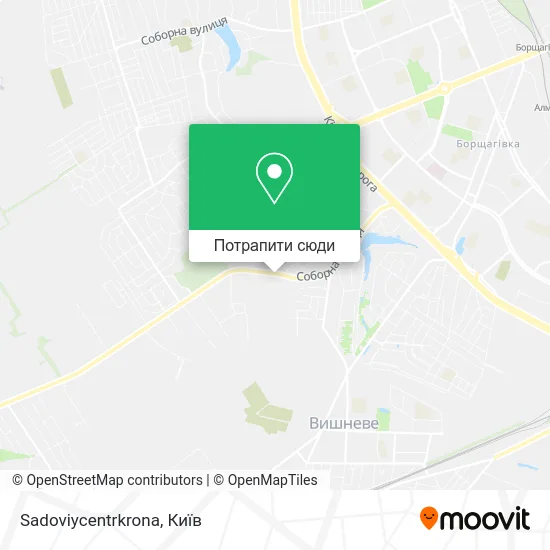 Карта Sadoviycentrkrona