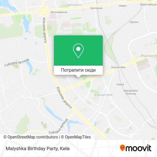 Карта Malyshka Birthday Party