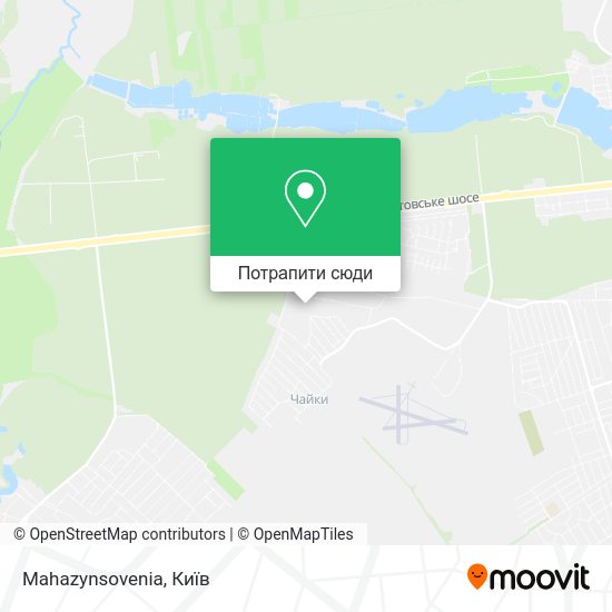 Карта Mahazynsovenia