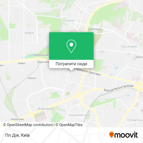 Карта Пп Дiя