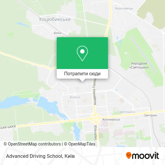 Карта Advanced Driving School