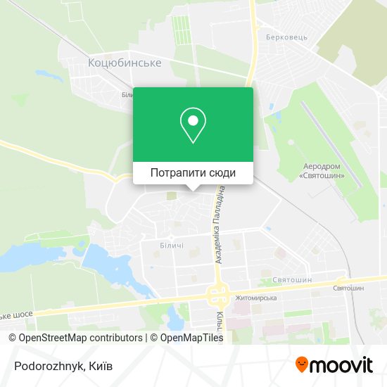 Карта Podorozhnyk