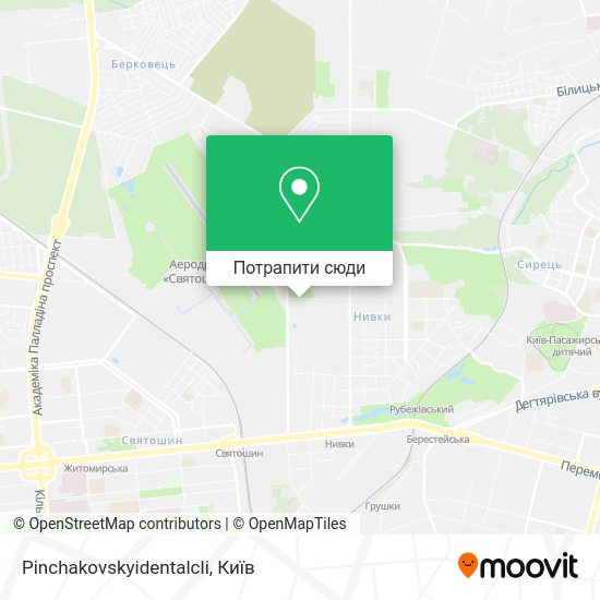 Карта Pinchakovskyidentalcli