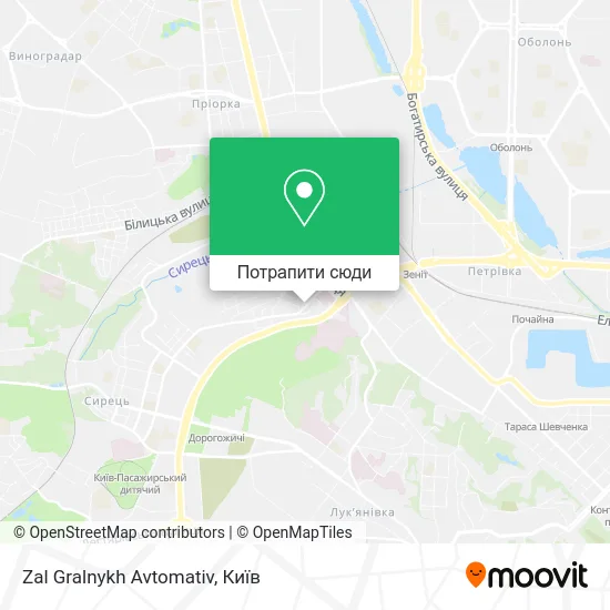 Карта Zal Gralnykh Avtomativ