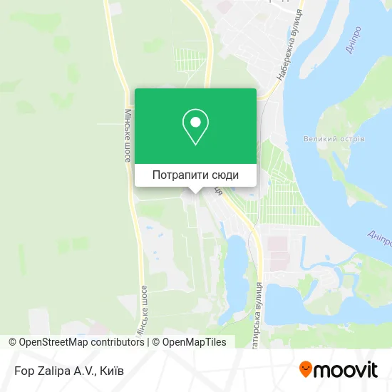 Карта Fop Zalipa A.V.