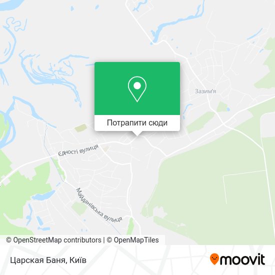 Карта Царская Баня