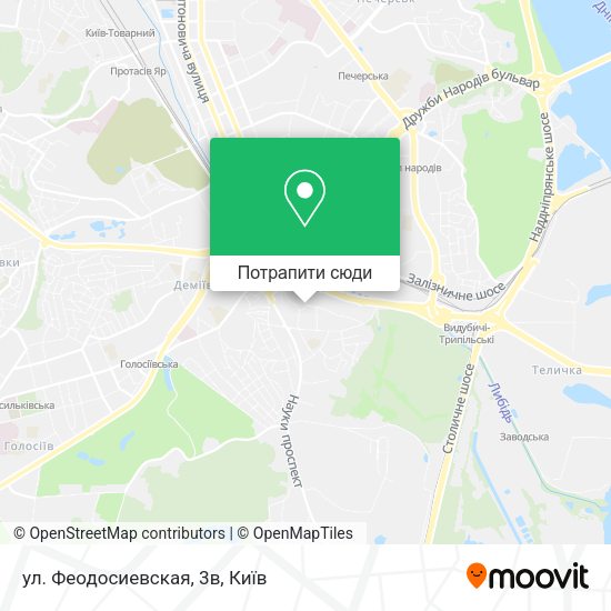 Карта ул. Феодосиевская, 3в