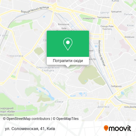 Карта ул. Соломенская, 41