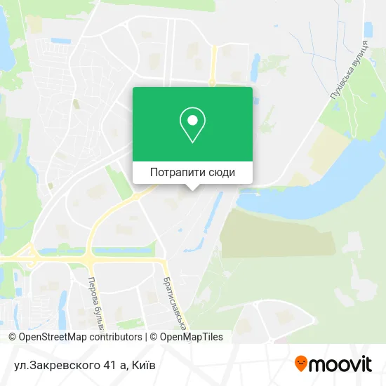 Карта ул.Закревского 41 а