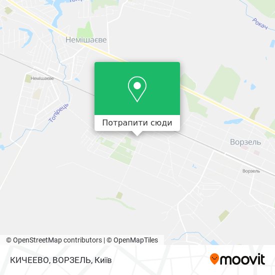 Карта КИЧЕЕВО, ВОРЗЕЛЬ