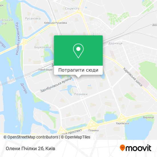 Карта Олени Пчілки 2б