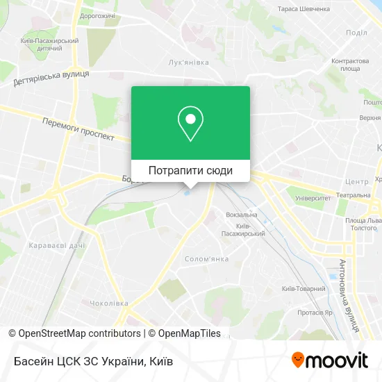 Карта Басейн ЦСК ЗС України