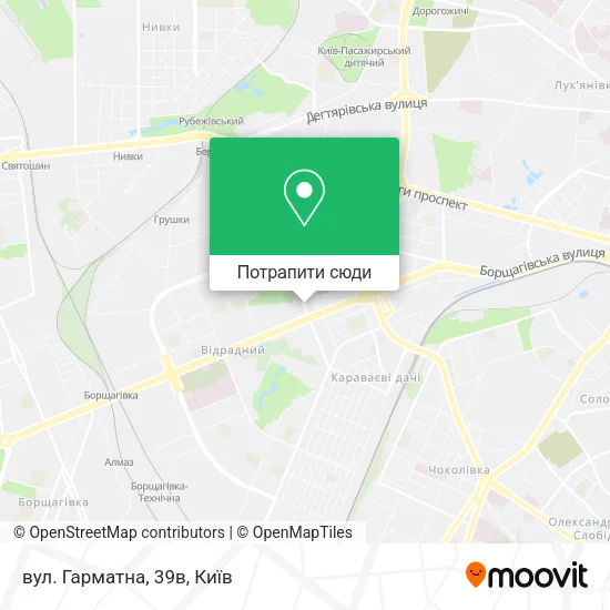 Карта вул. Гарматна, 39в