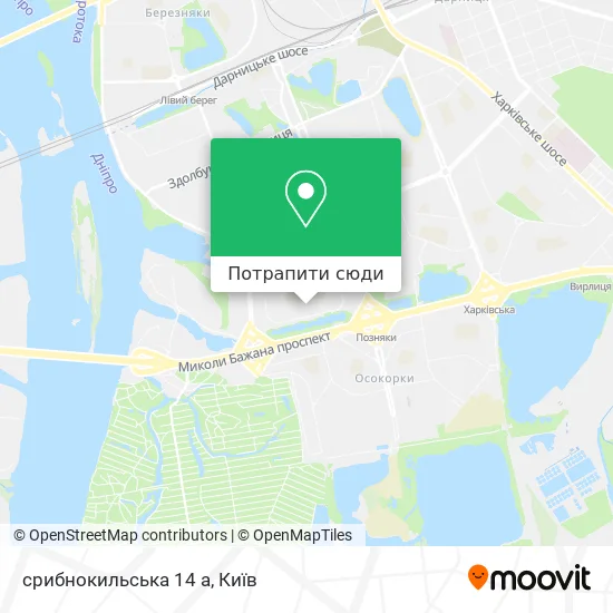 Карта срибнокильська 14 а
