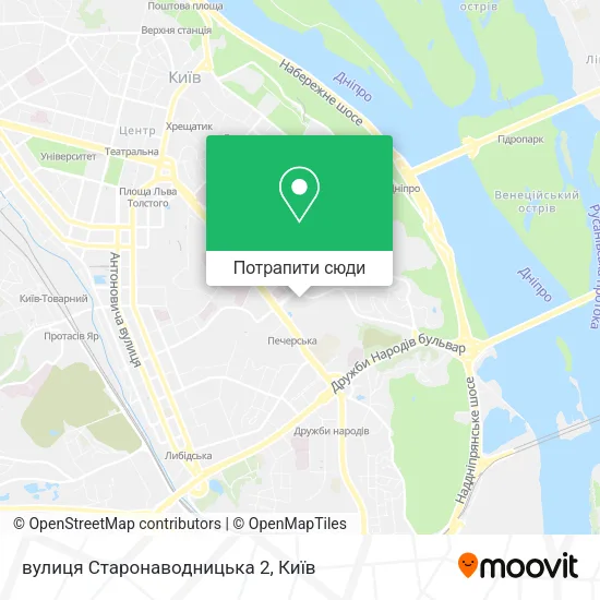 Карта вулиця Старонаводницька 2