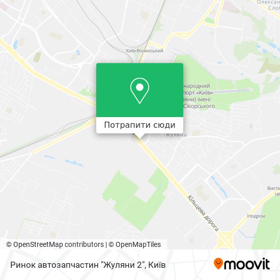 Карта Ринок автозапчастин "Жуляни 2"