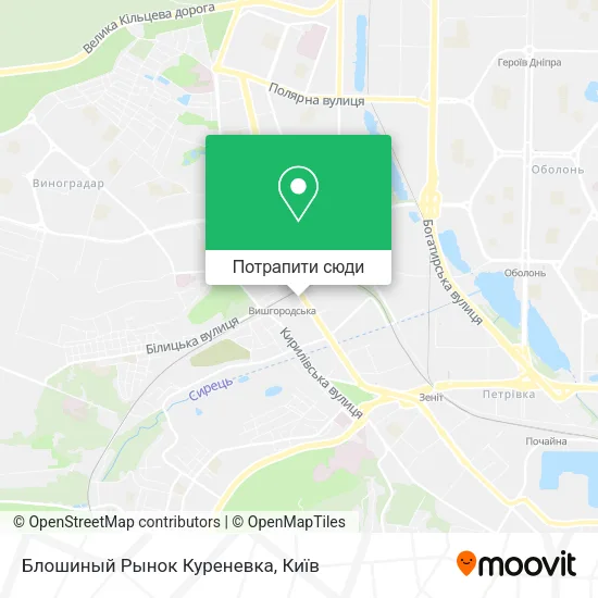 Карта Блошиный Рынок Куреневка
