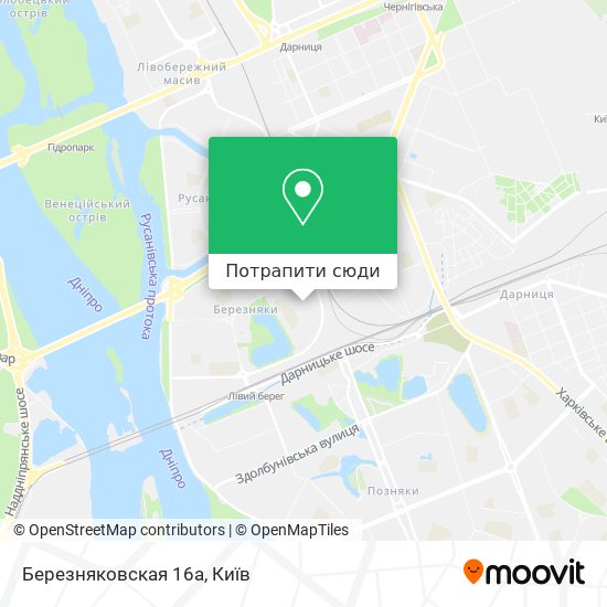 Карта Березняковская 16а