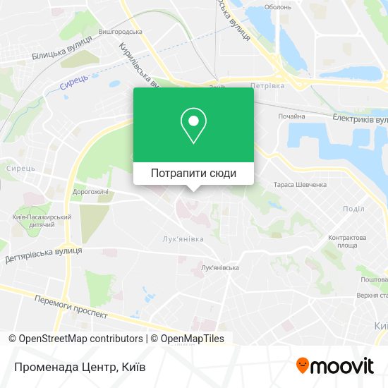 Карта Променада Центр