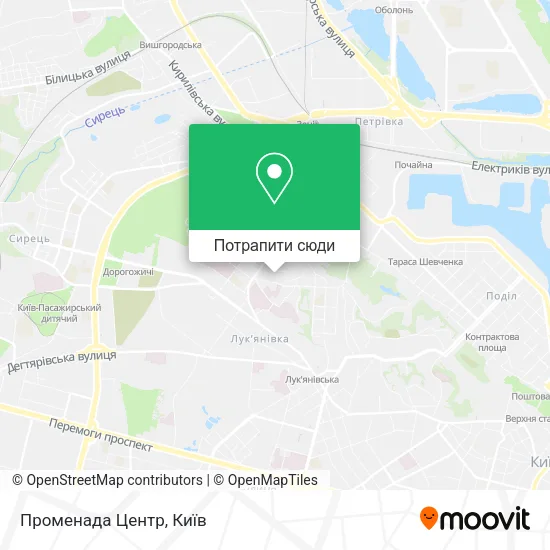 Карта Променада Центр