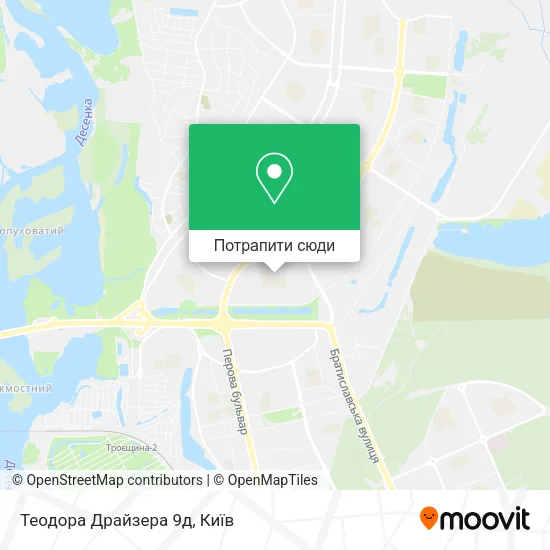 Карта Теодора Драйзера 9д