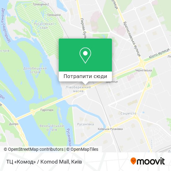 Карта ТЦ «Комод» / Komod Mall