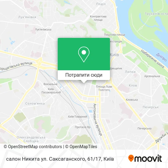 Карта салон Никита ул. Саксаганского, 61 / 17