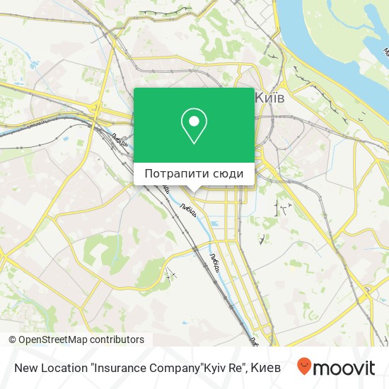 Карта New Location "Insurance Company"Kyiv Re"