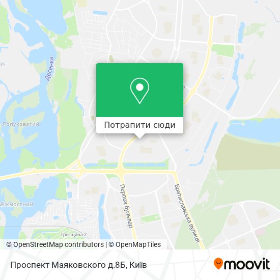Карта Проспект Маяковского д.8Б