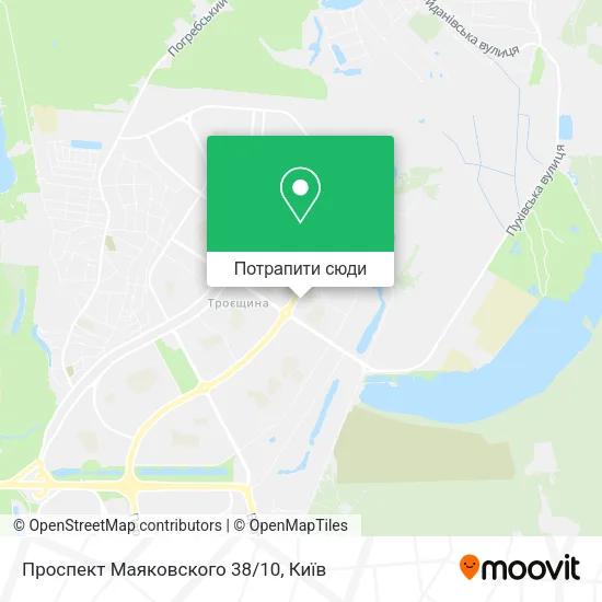 Карта Проспект Маяковского 38/10