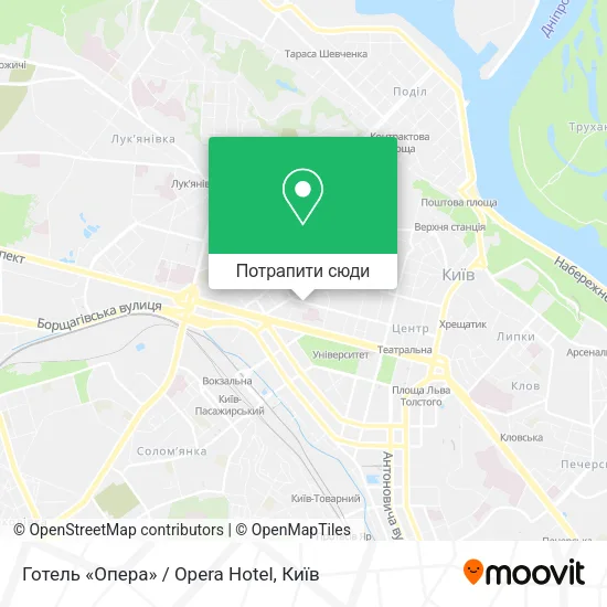 Карта Готель «Опера» / Opera Hotel