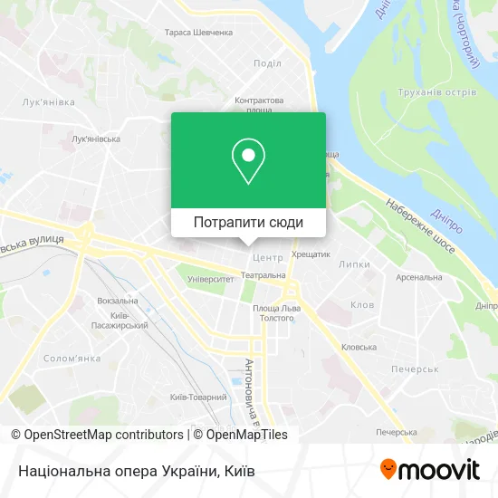 Карта Національна опера України