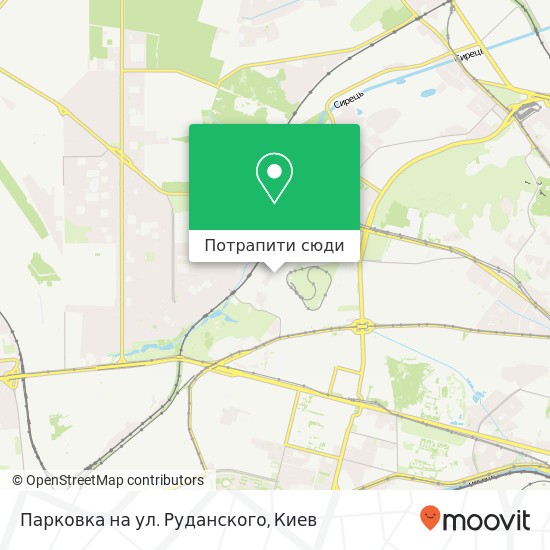 Карта Парковка на ул. Руданского