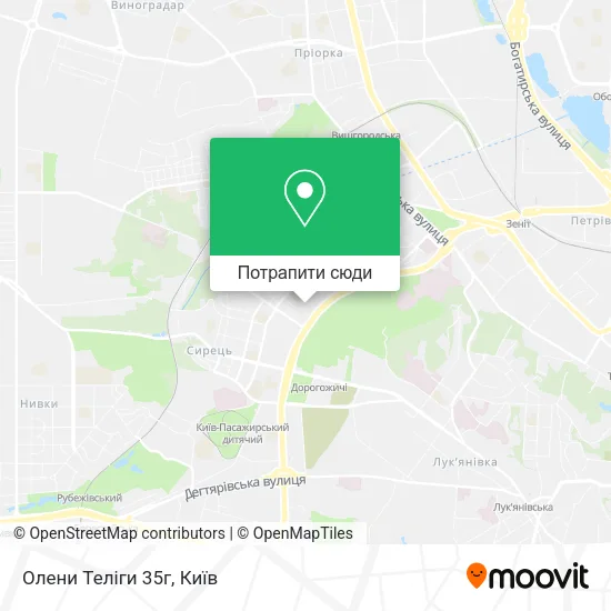 Карта Олени Теліги 35г