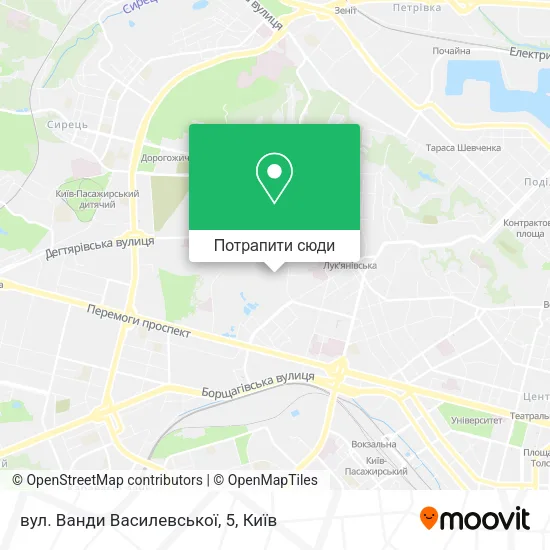 Карта вул. Ванди Василевської, 5
